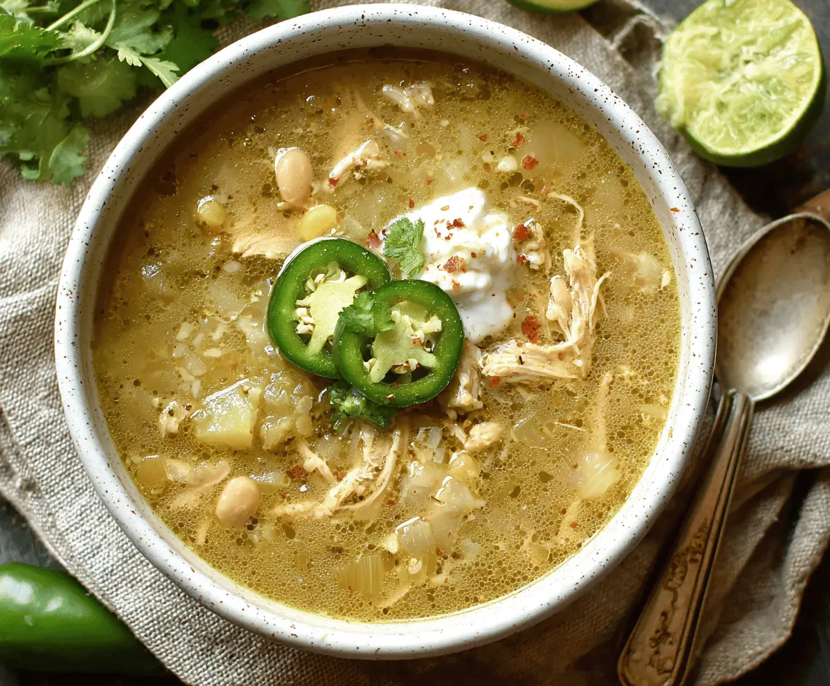 Green Chile Chicken Soup