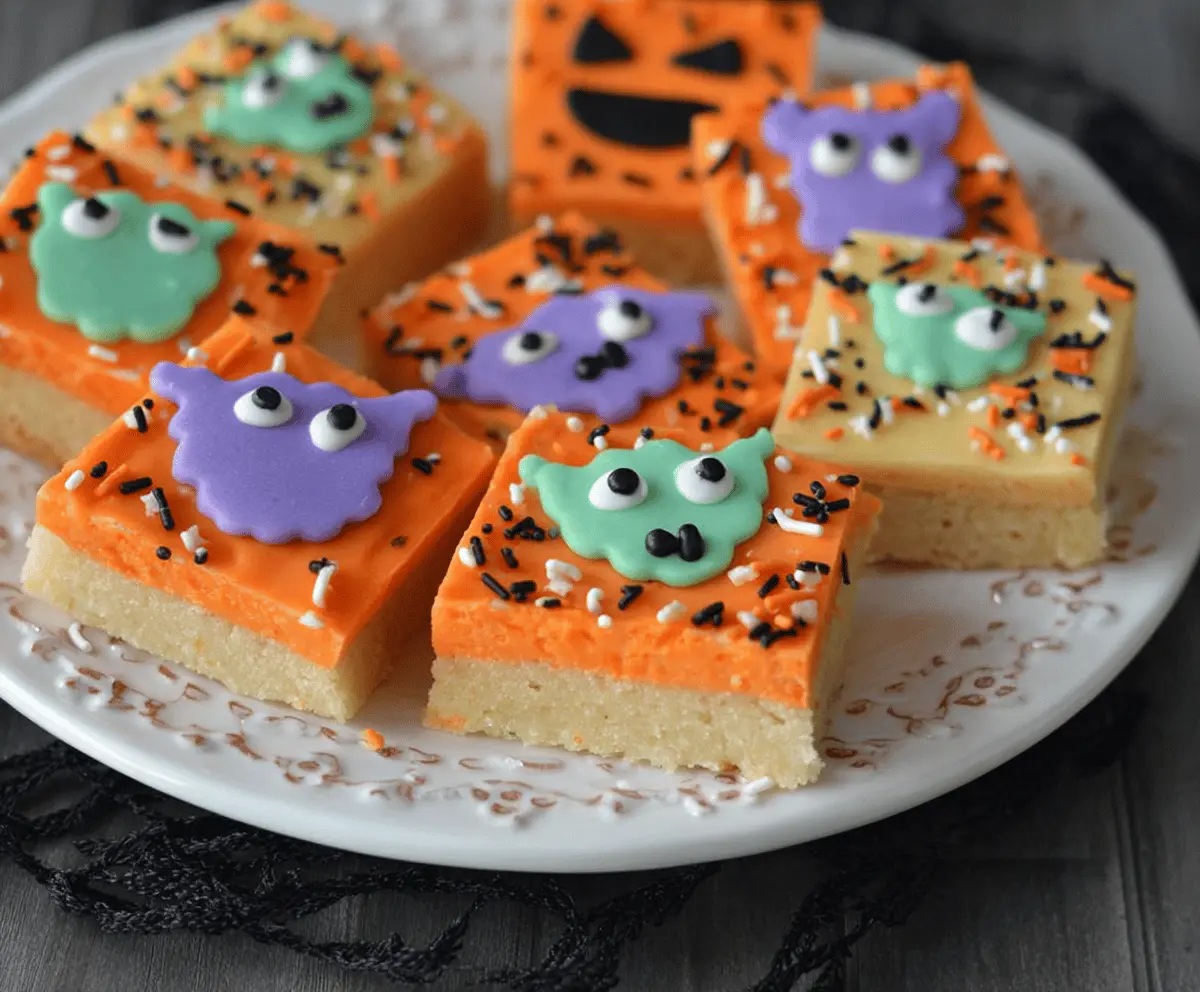 Halloween Sugar Cookie Bars