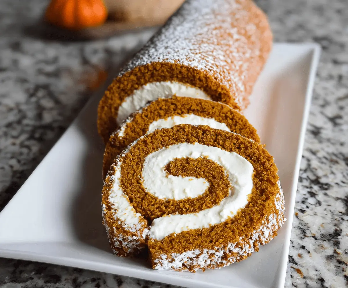 Pumpkin Roll Cake