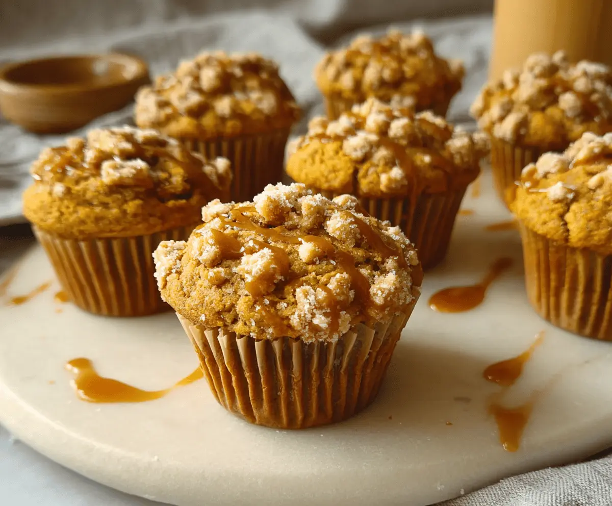 Pumpkin Salted Caramel Muffins