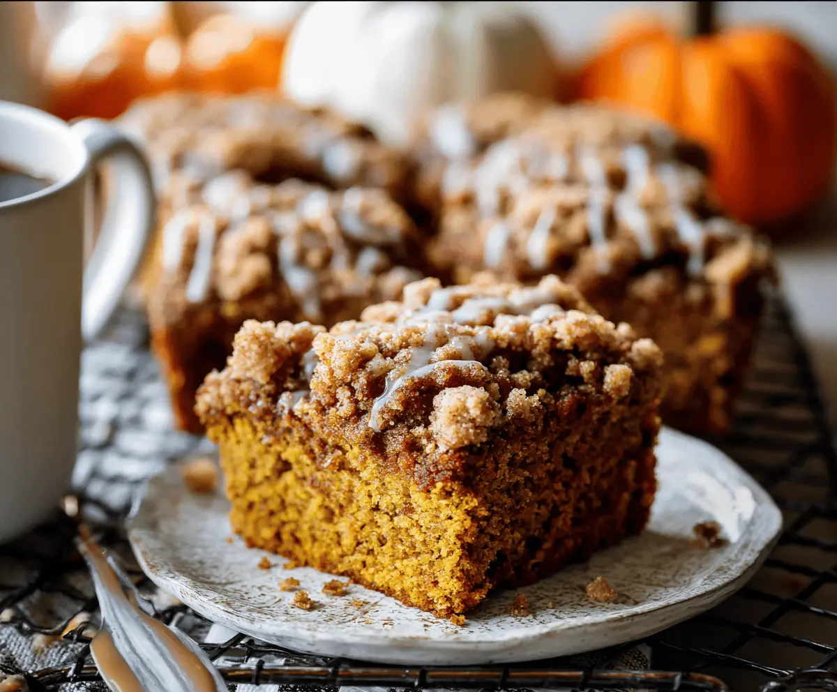 Pumpkin Streusel Coffee Cake