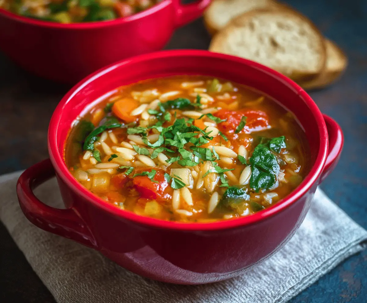 Vegetable Orzo Soup