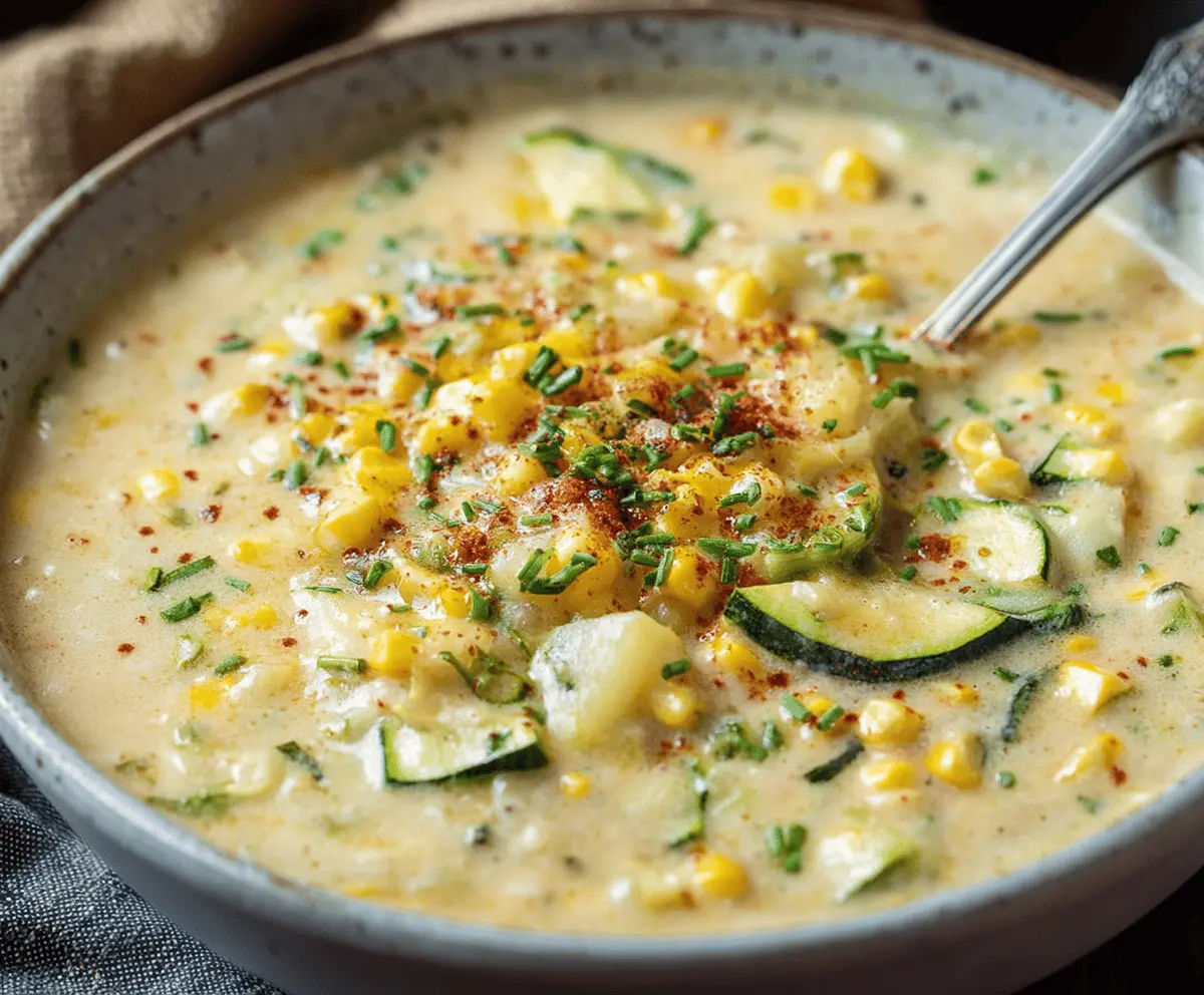 Zucchini Corn Chowder
