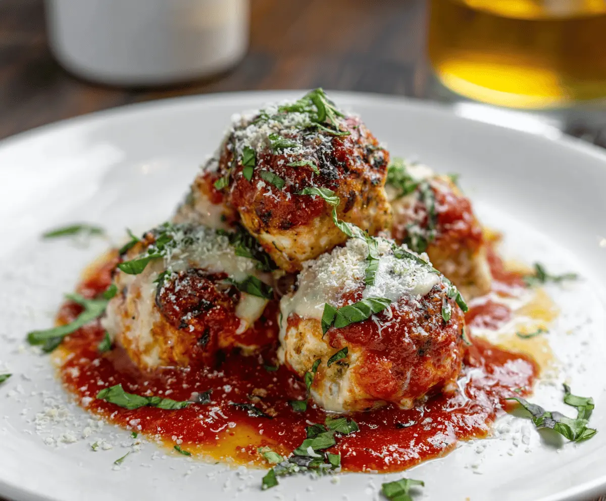 Chicken Parmesan Meatballs