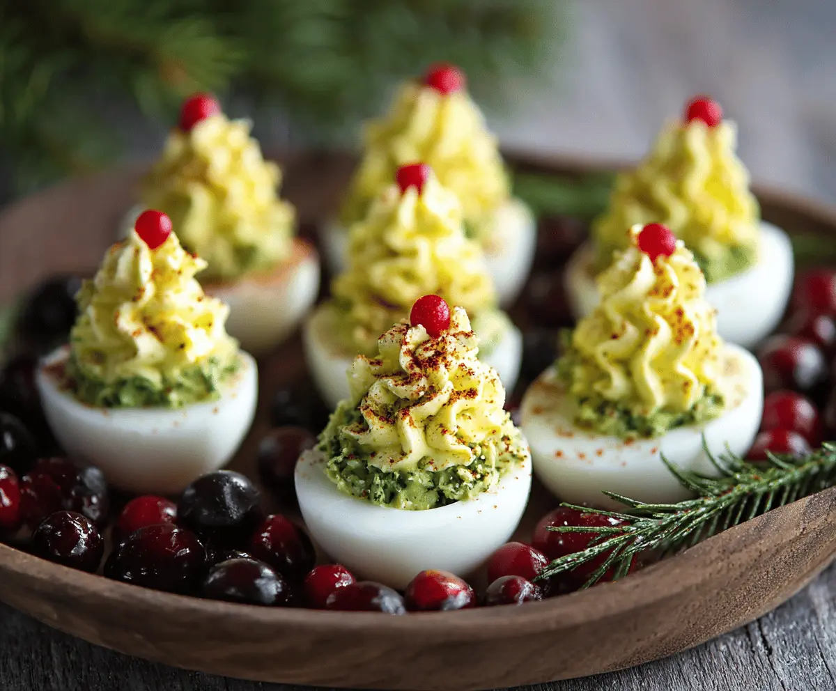 Christmas Deviled Eggs