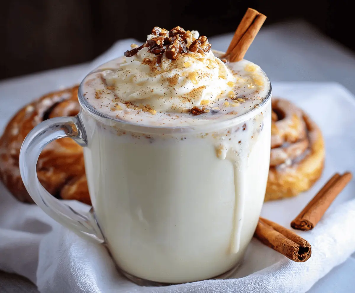 Cinnamon Bun White Hot Chocolate