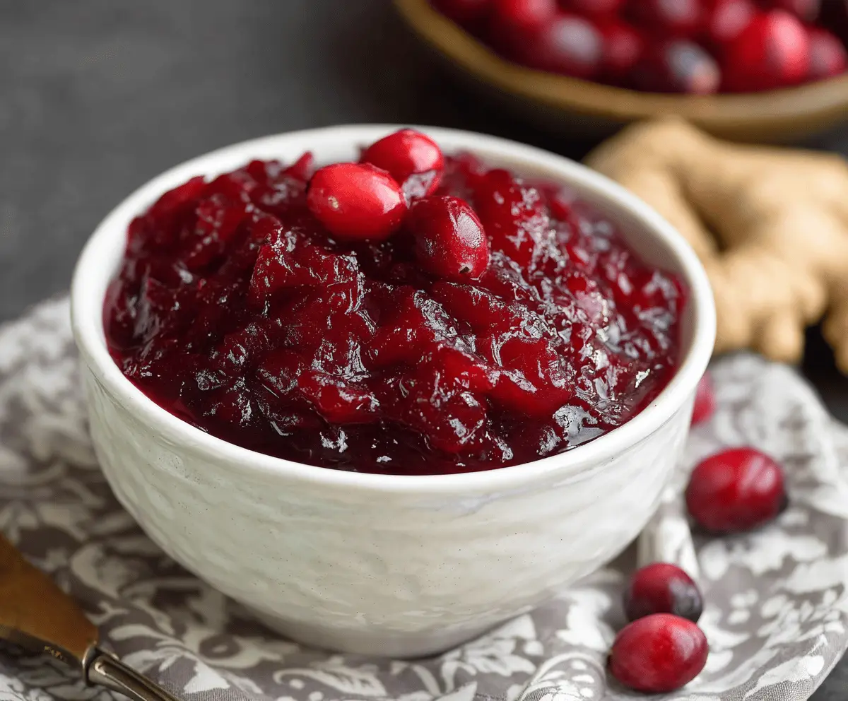 Cranberry Ginger Sauce
