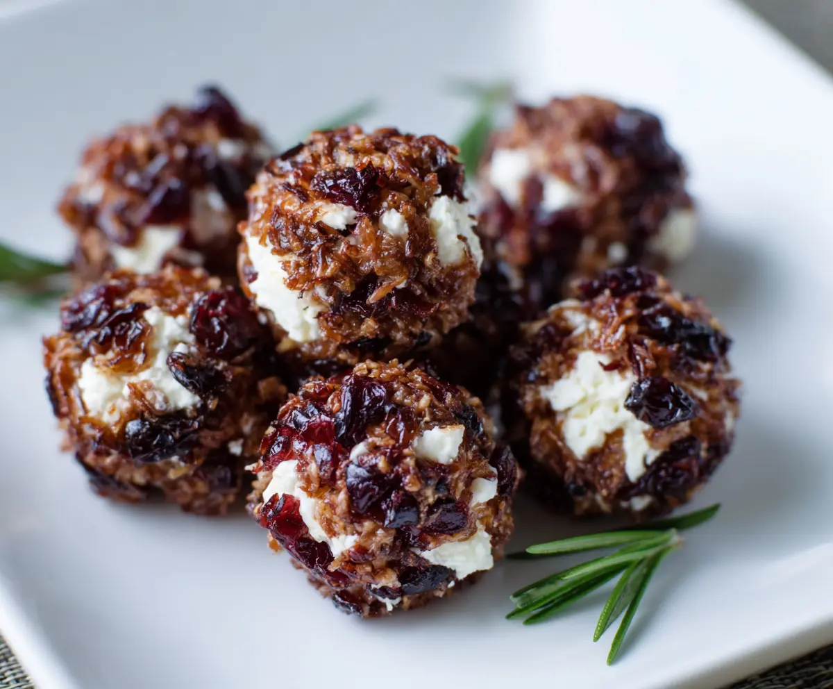 Cranberry Goat Cheese Balls