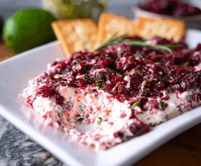 Cranberry Jalapeño Cream Cheese Dip