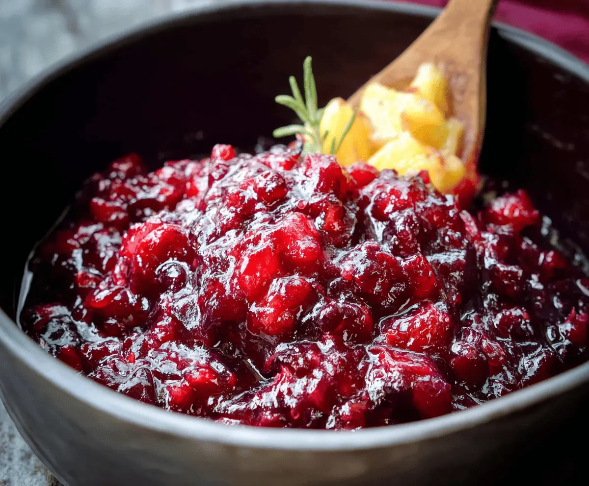 Cranberry Pineapple Sauce