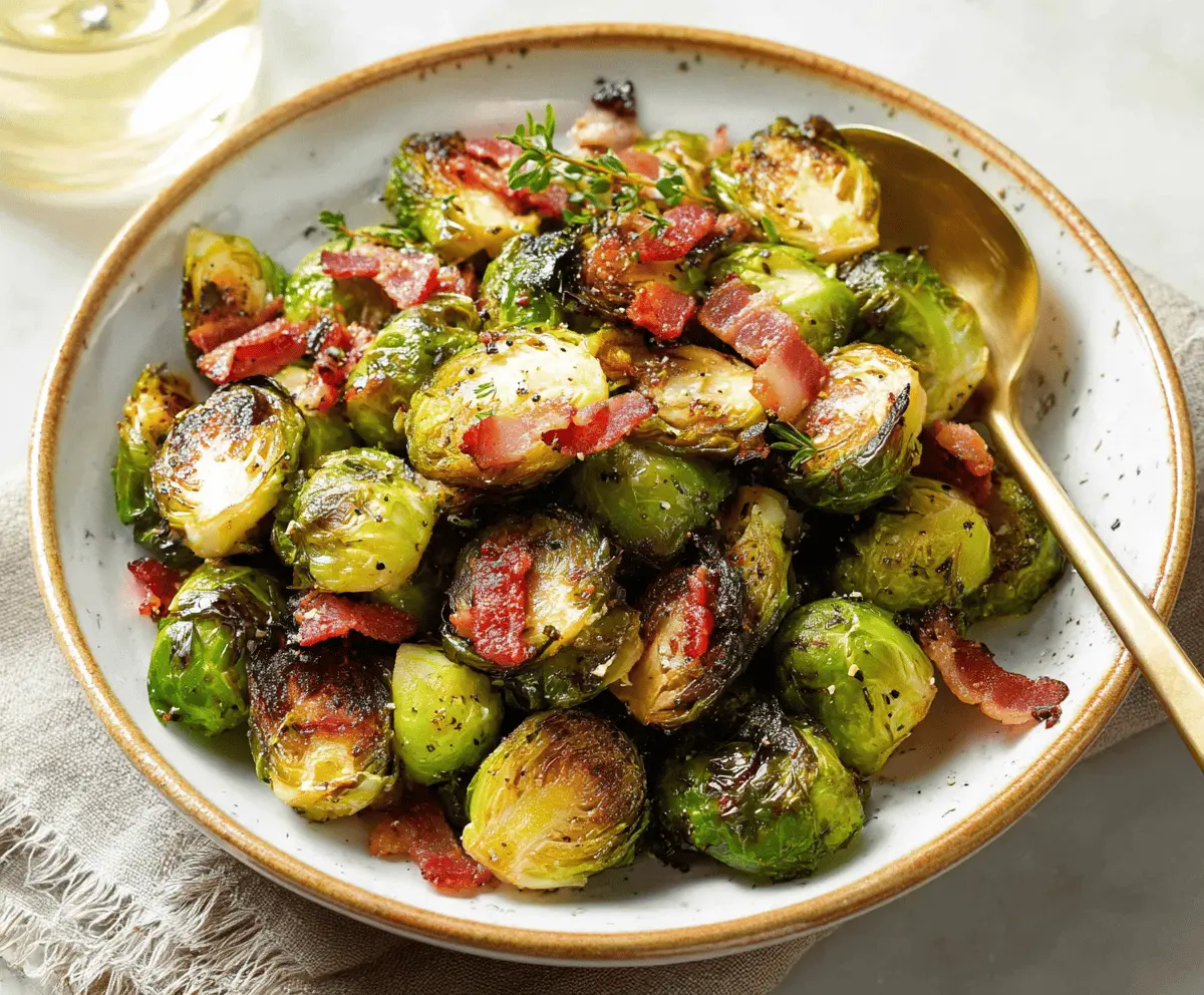 Roasted Brussels Sprouts With Bacon