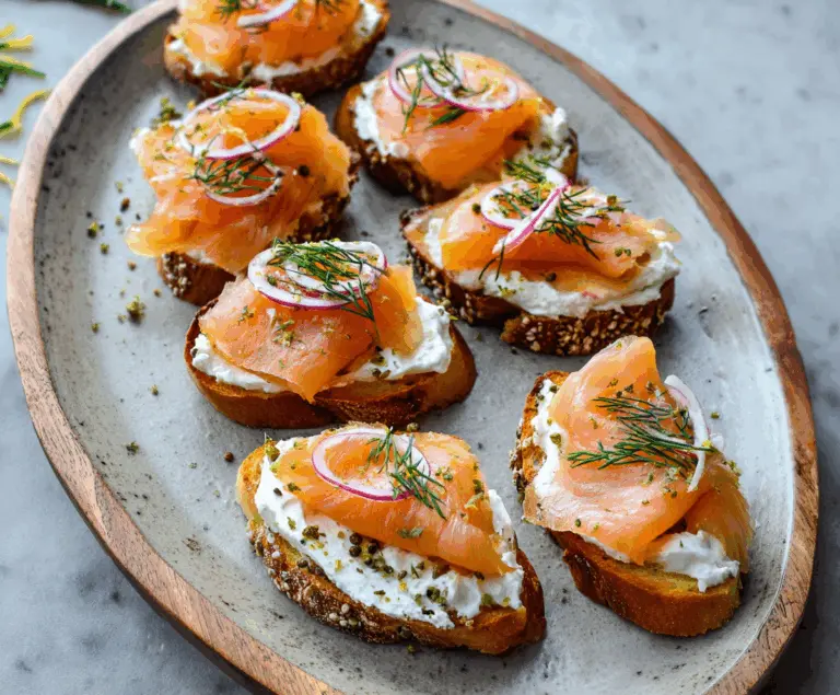 Smoked Salmon Crostini