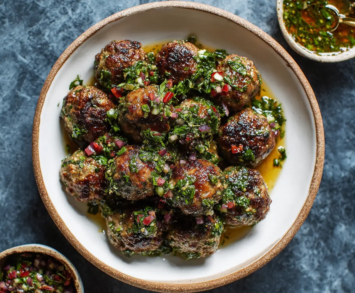 Chimichurri Meatballs