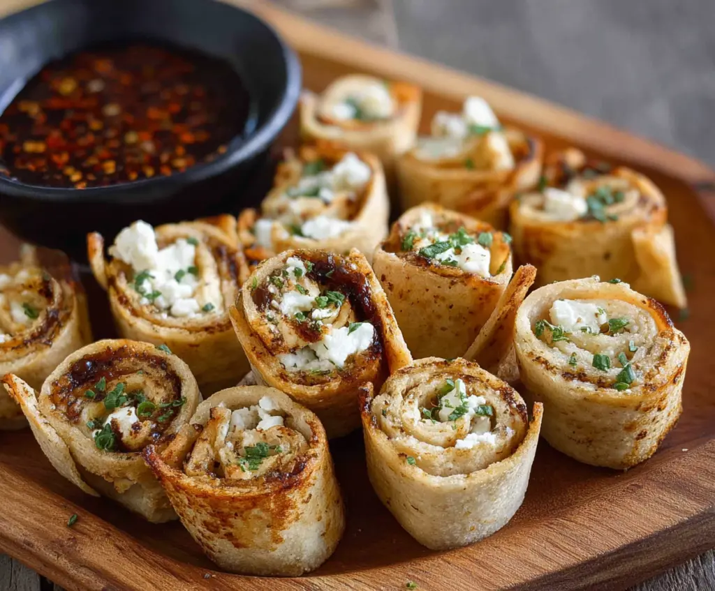 Cream Cheese Tortilla Bites: Delicious and easy-to-make appetizer with creamy cheese rolled in crispy tortillas.