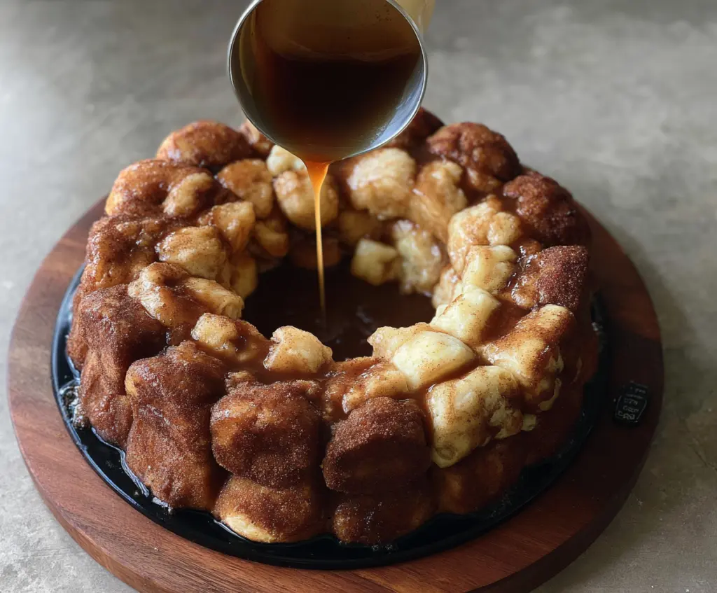 Delicious sourdough discard monkey bread with cinnamon for pull-apart treats