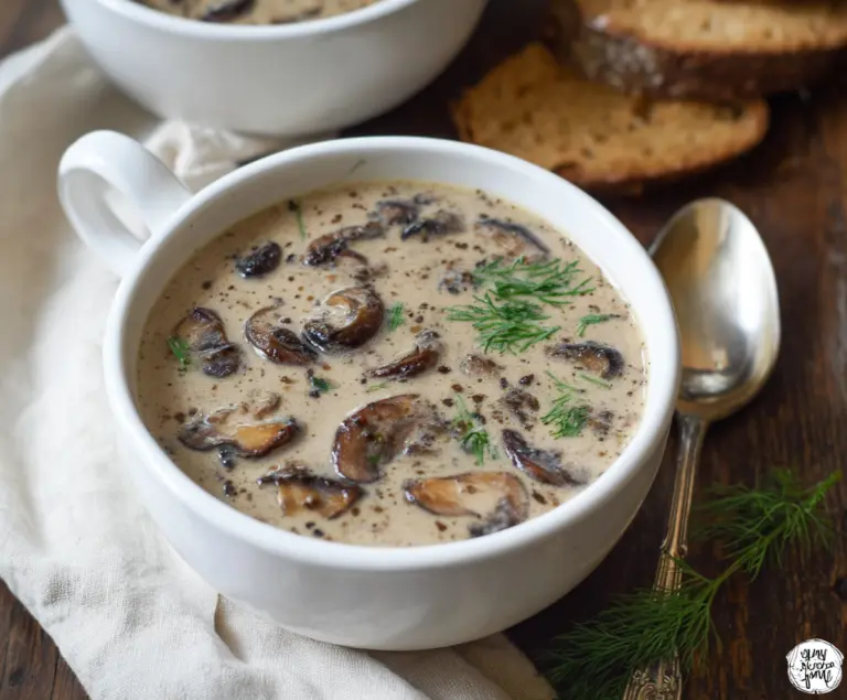 Cottage Cheese Mushroom Soup
