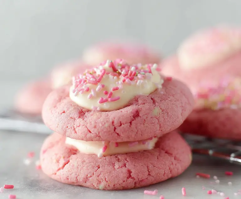 Crumbl Pink Velvet Cookies
