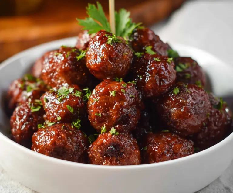 Raspberry Chipotle Meatballs