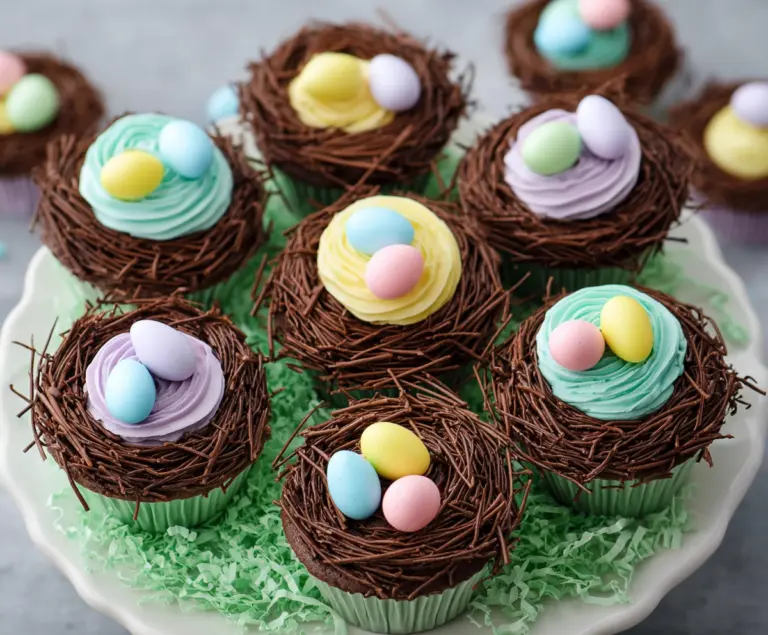 Easter Egg Nest Cupcakes