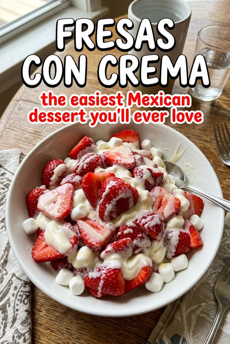 Fresas con Crema (Mexican Strawberries and Cream)