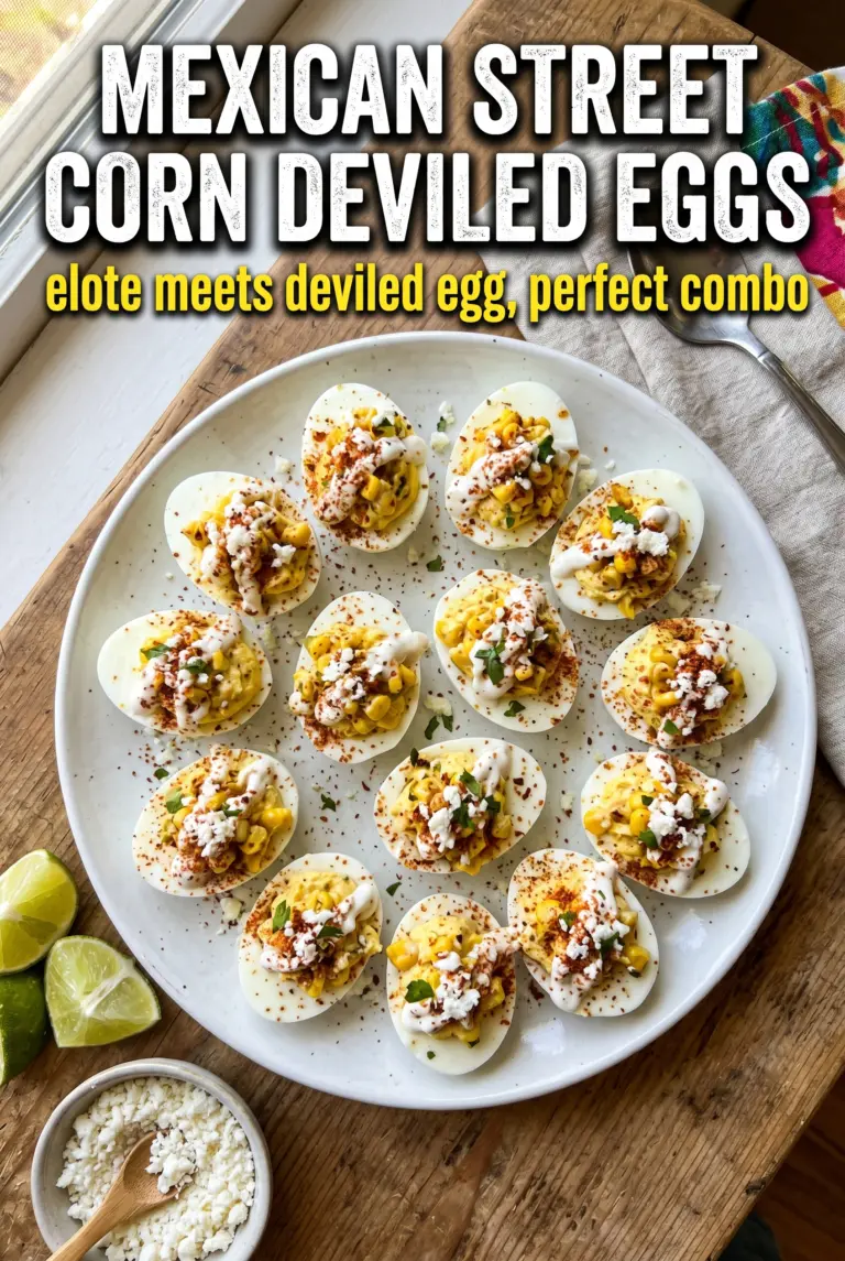 Mexican Street Corn Deviled Eggs (Elote-Style!)