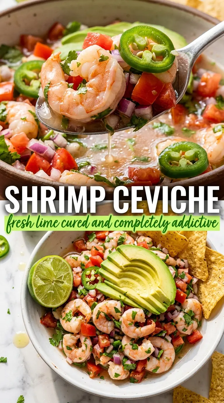 Shrimp Ceviche citrusy fresh appetizer