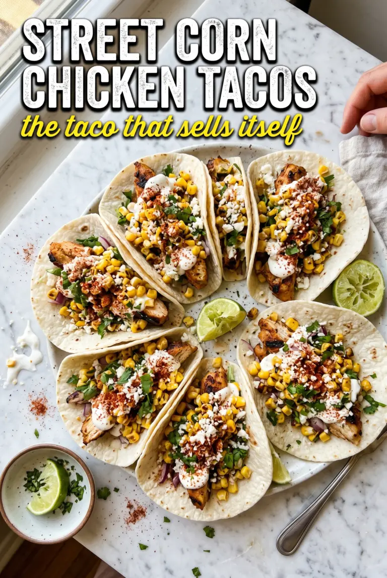 Street Corn Chicken Tacos