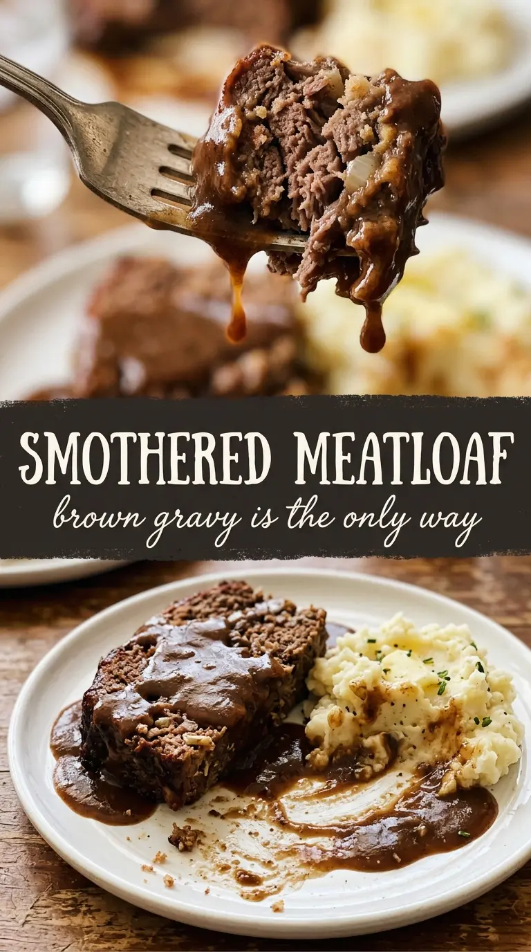 Cooked meatloaf with glaze