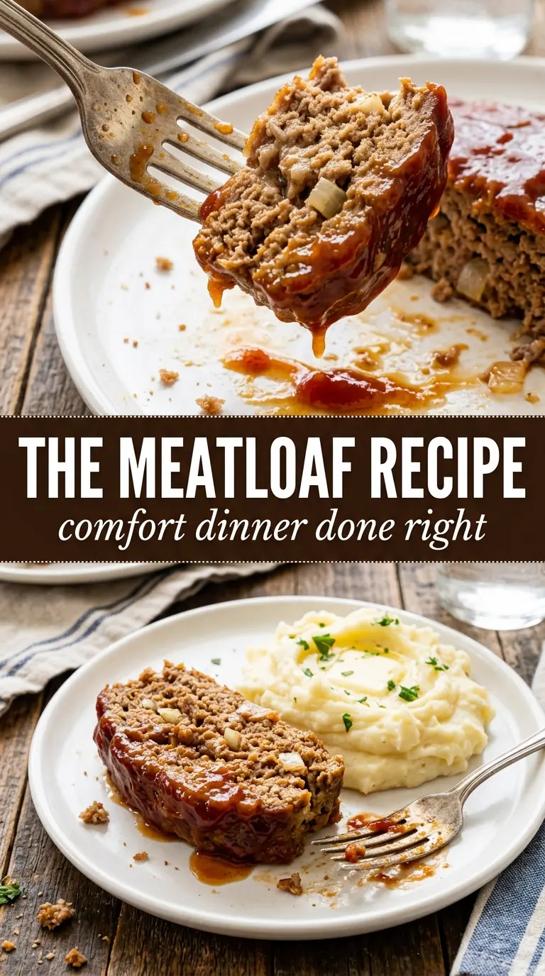 Classic Glazed Meatloaf sticky caramelized glaze