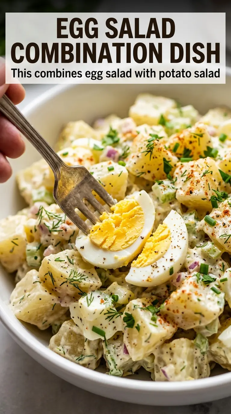 Classic potato salad eggs and creamy dressing