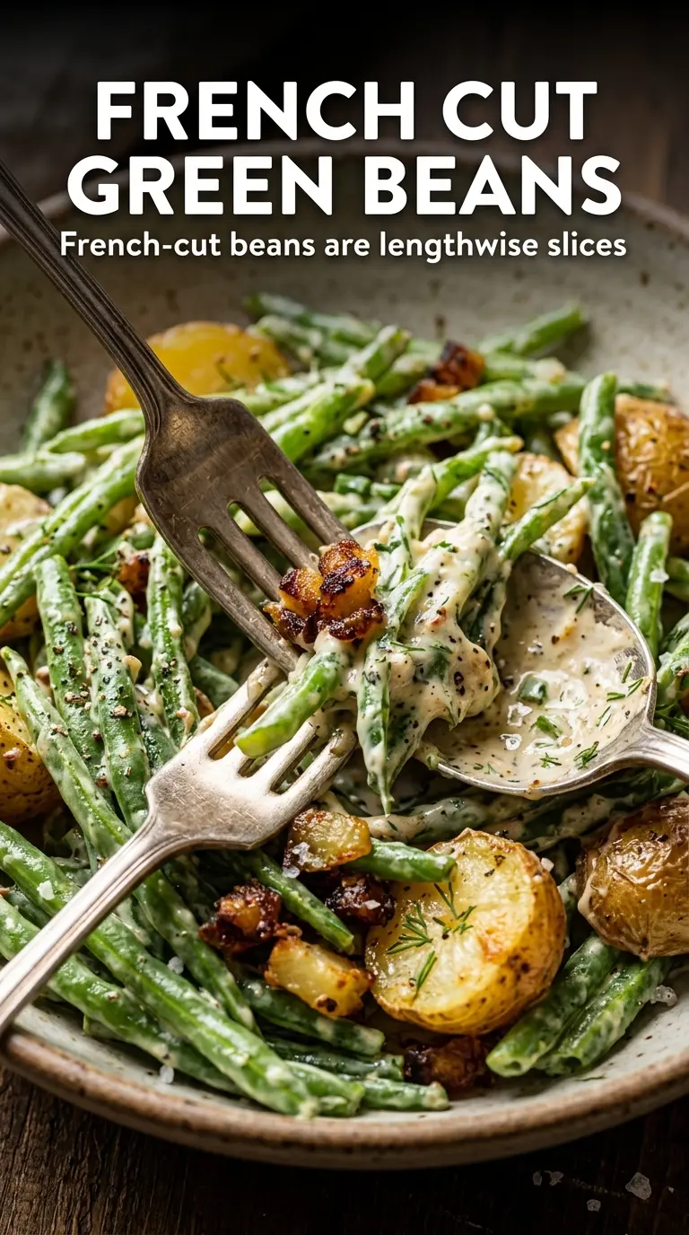 Creamy Green Bean Potato Salad creamy herb dressing
