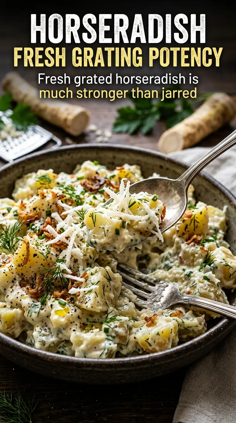 Creamy Horseradish Potato Salad tangy creamy chive