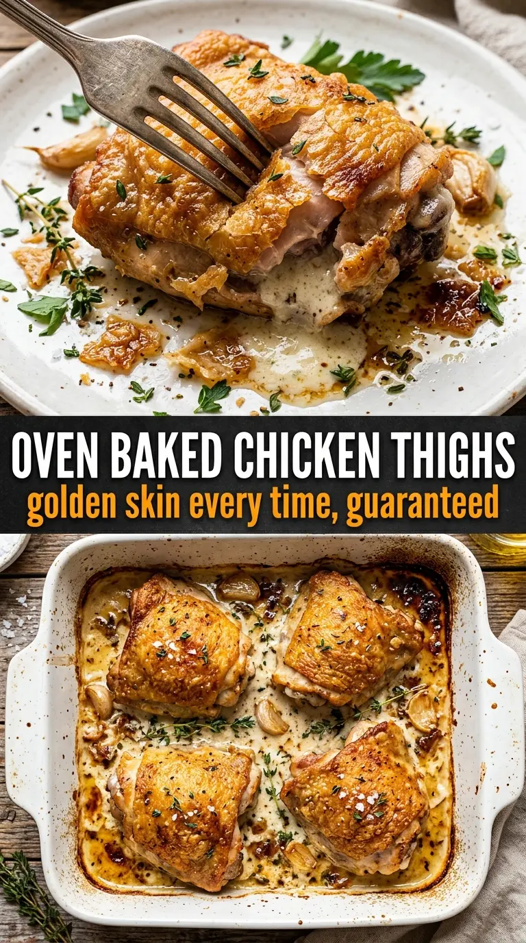 Baked chicken with sauce on a plate