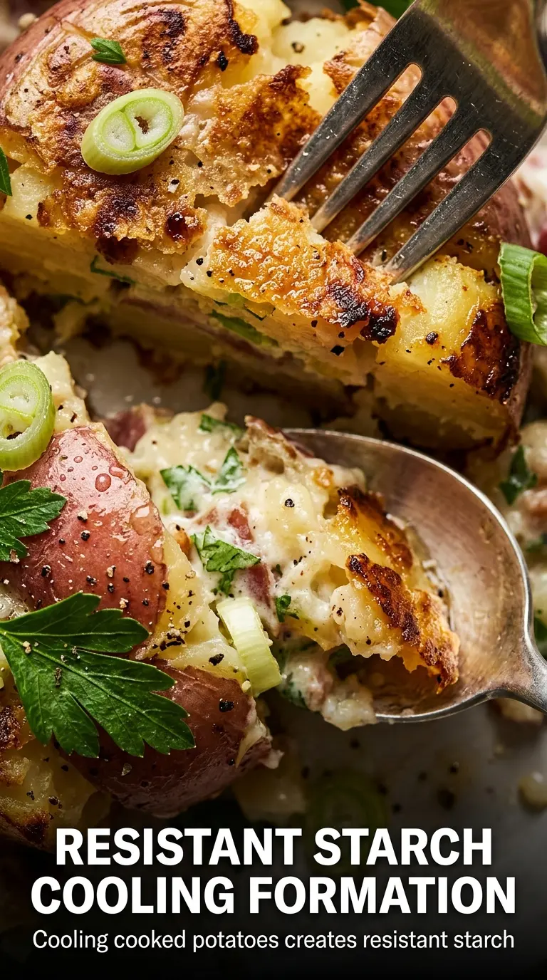 Crispy Smashed Potato Salad golden crispy-edged potatoes
