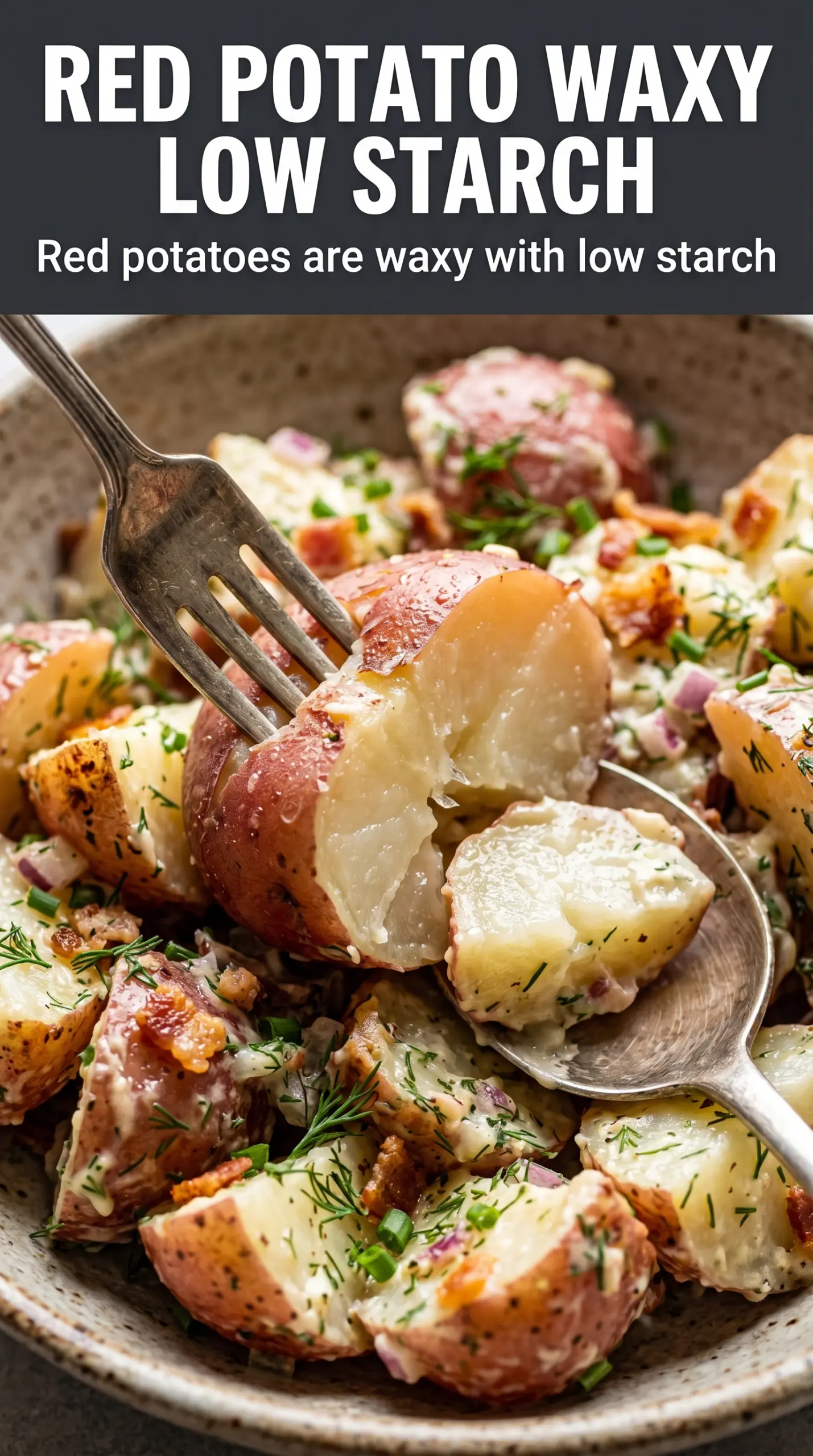 Easy Red Skinned Potato Salad creamy herb salad