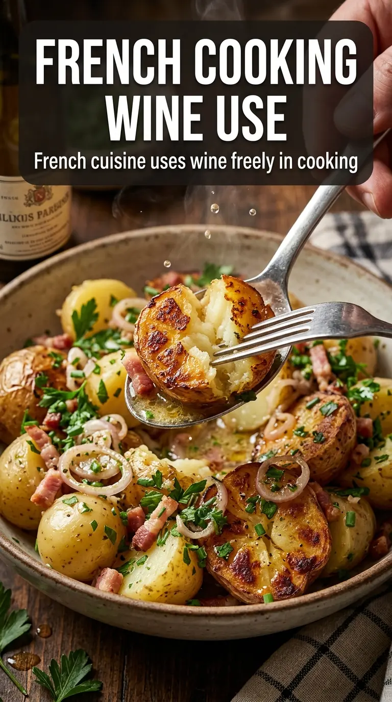 French potato salad with white wine vinaigrette, herby and elegant