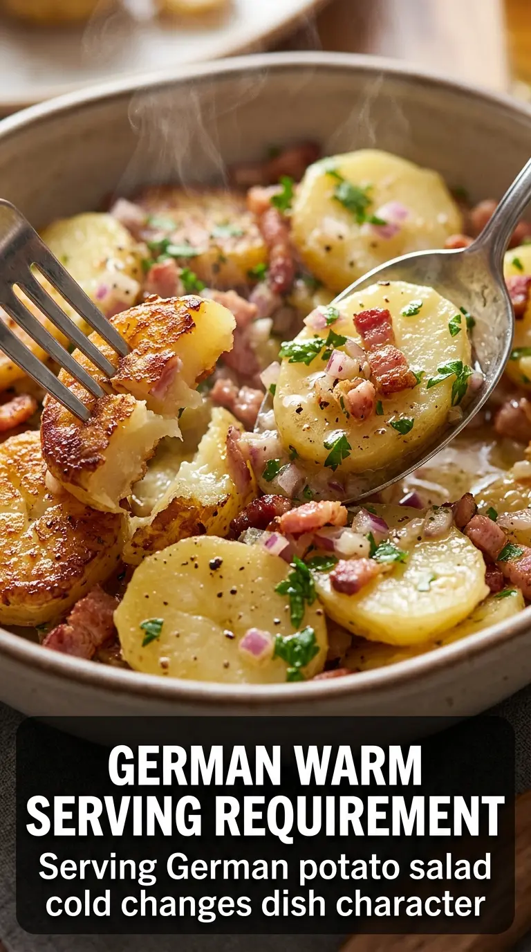 German Potato Salad warm tangy bacon