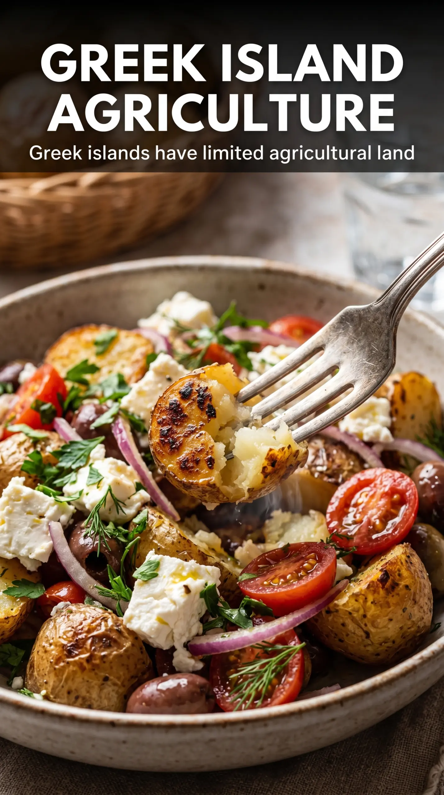 Potato and Feta Salad Greek-style lemon herb