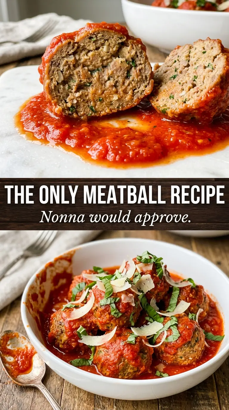 Italian Meatballs golden-browned saucy parmesan