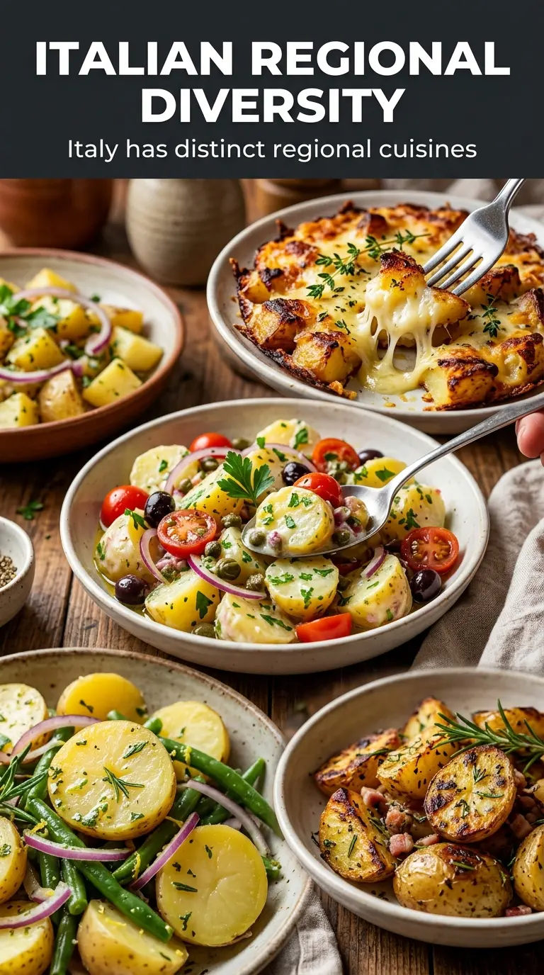 Italian Potato Salad with Salami, Mozzarella, and Basil, savory, creamy, fresh