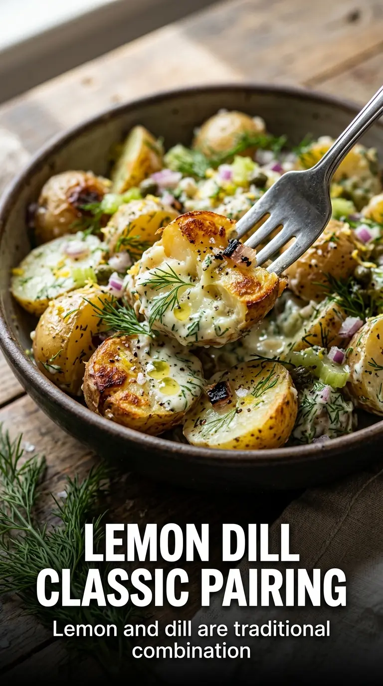 Lemon Dill Potato Salad bright creamy fresh herbs