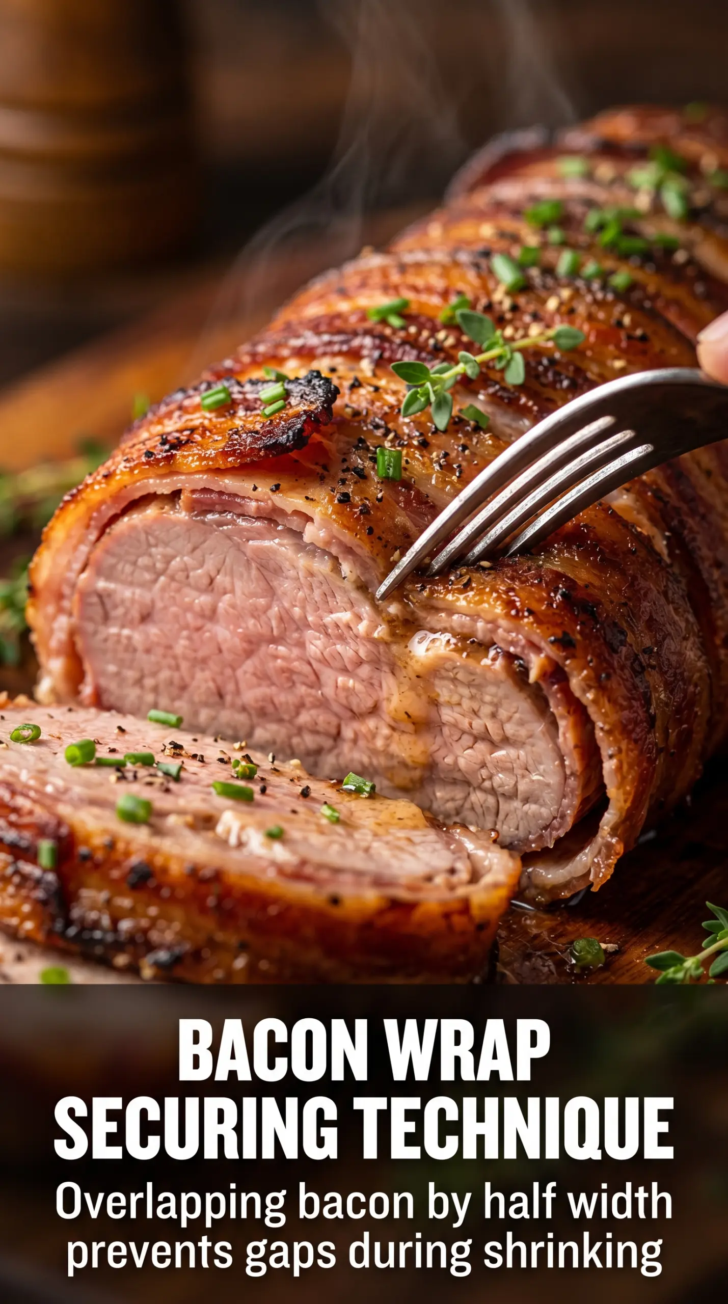 Pellet Grill Smoked Bacon Wrapped Pork Tenderloin smoky bacon-crisp juicy