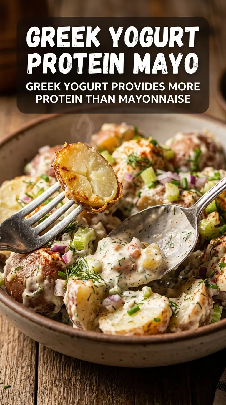 Red Potato Salad light mayo Greek yogurt creamy herbs