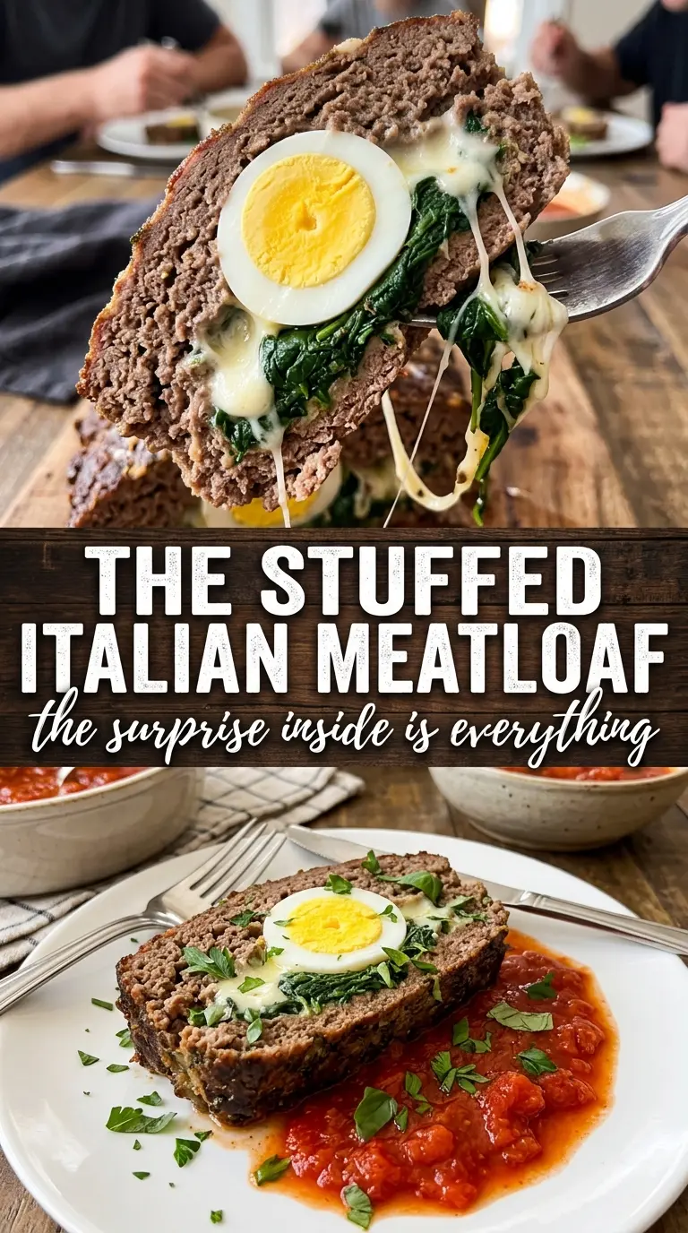 Cooked meatloaf with glaze