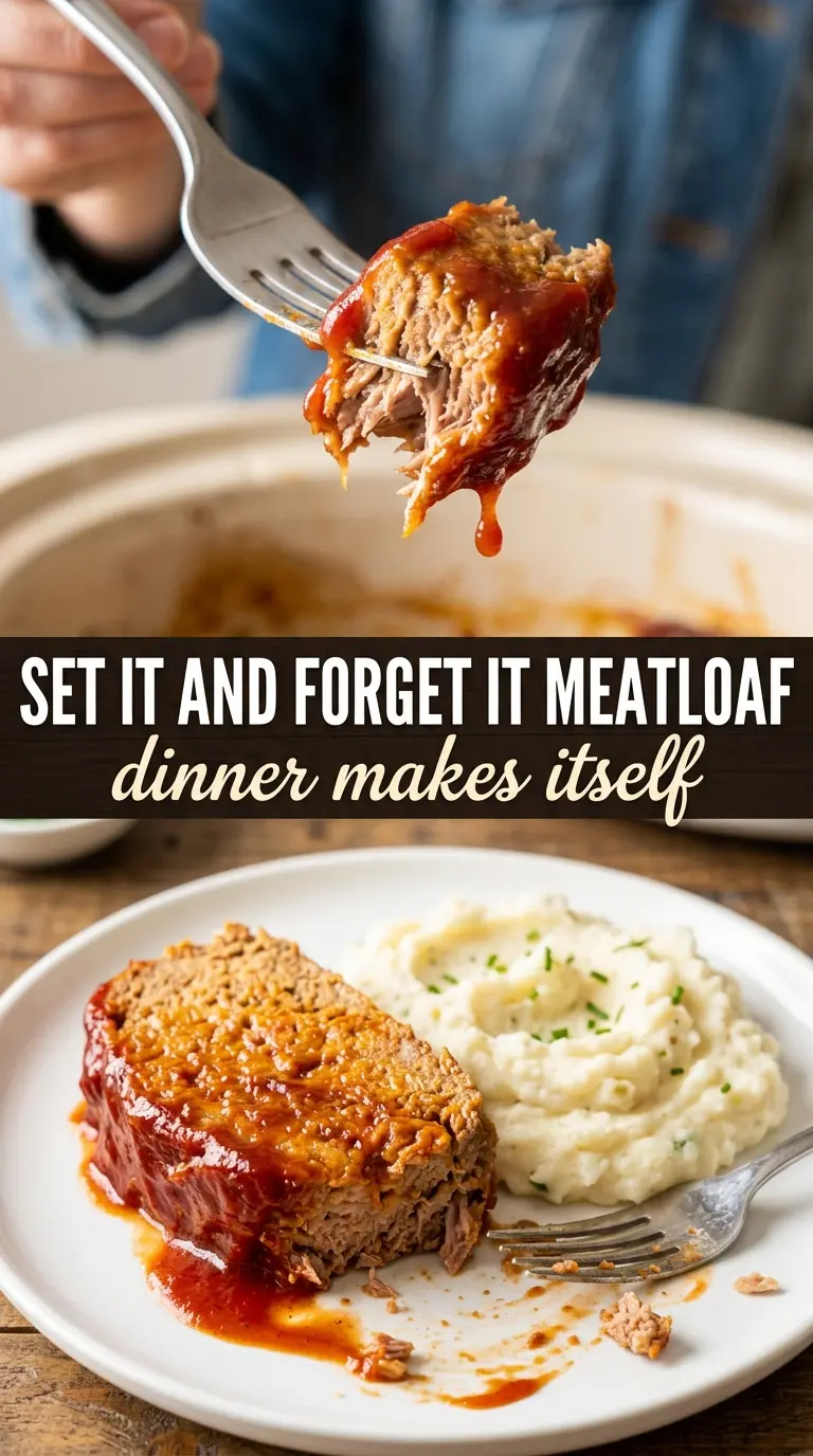 Cooked meatloaf with glaze