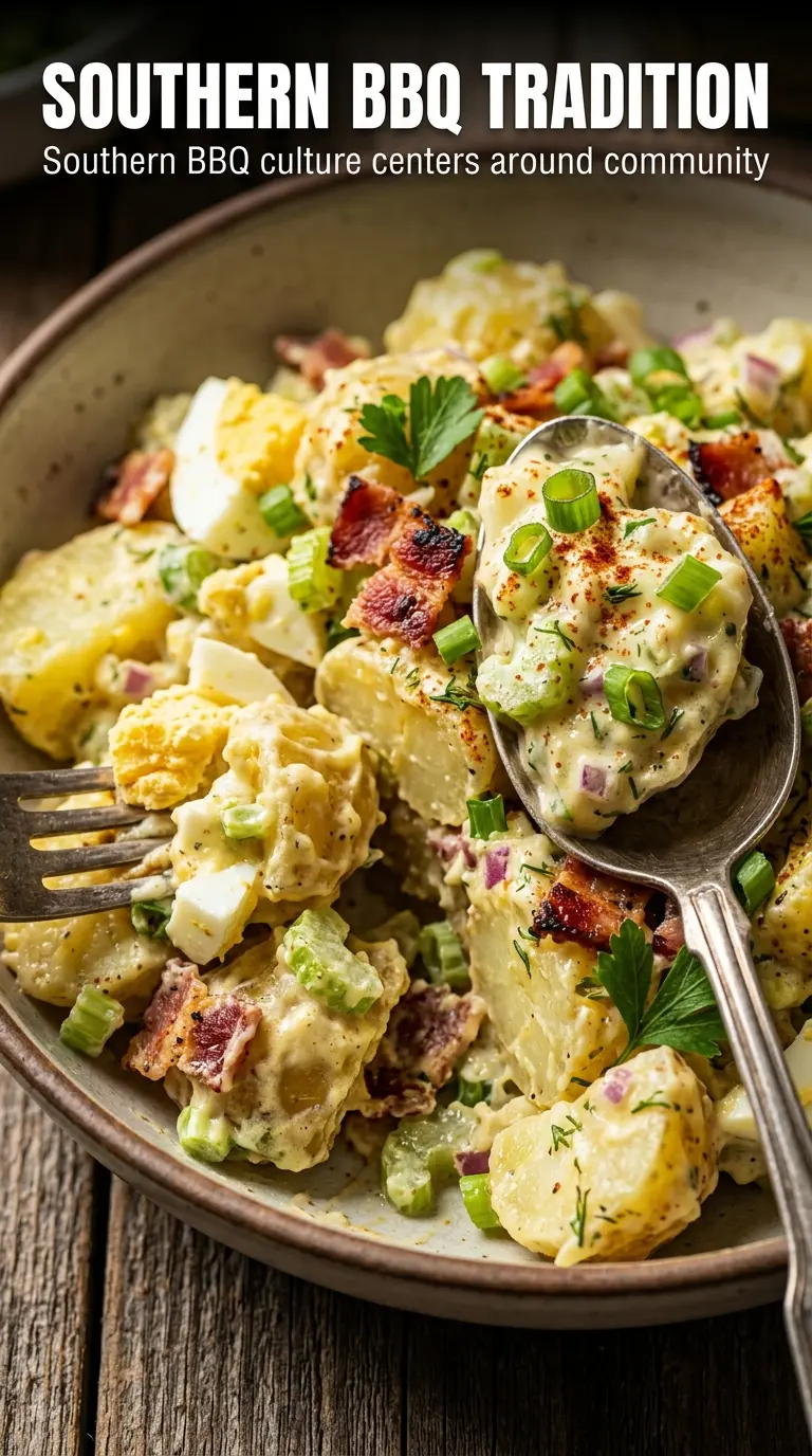 Southern Potato Salad creamy potatoes, eggs, paprika