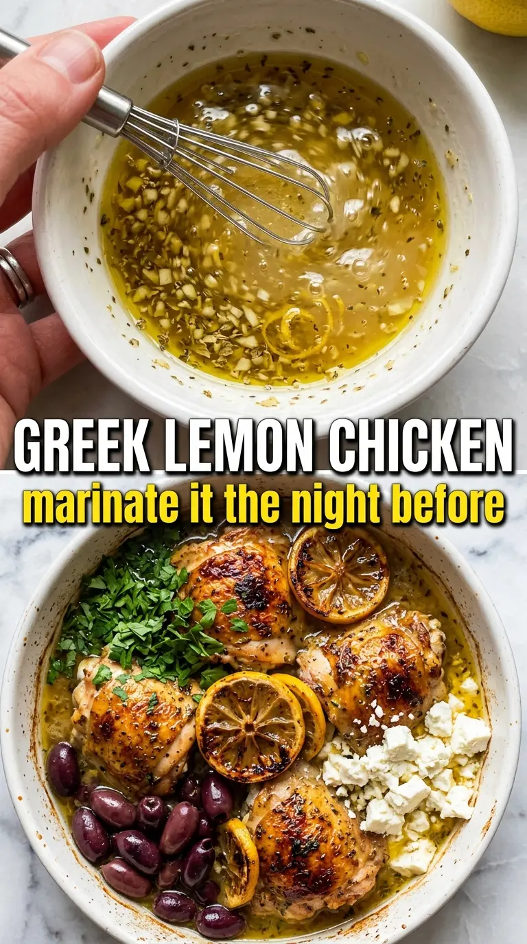 Baked Greek Lemon Chicken golden roasted caramelized
