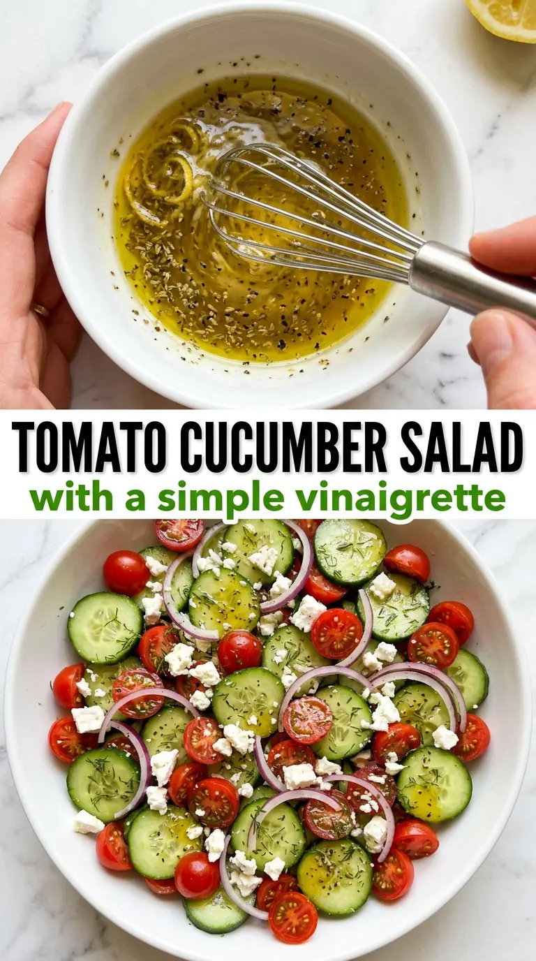 Cucumber Tomato Salad crisp herbs