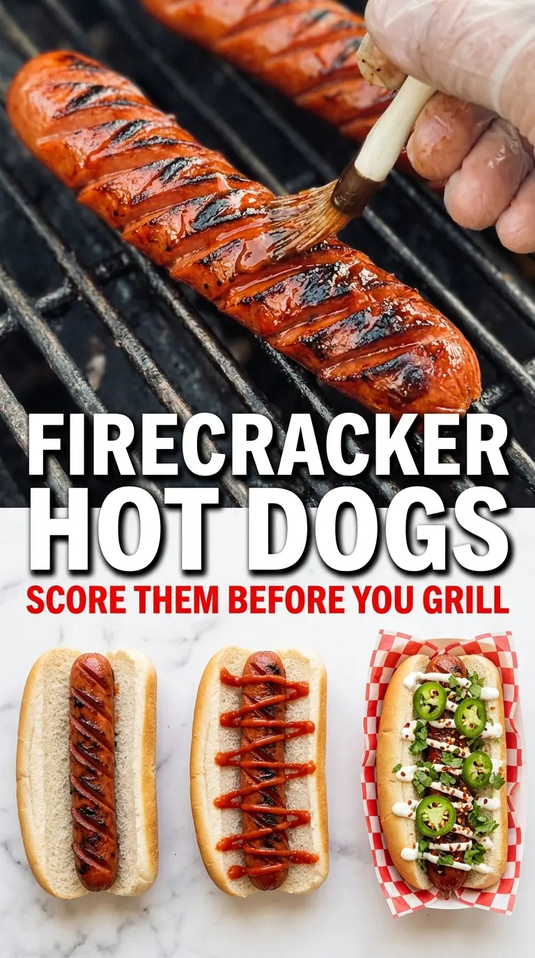 Firecracker Hot Dogs spicy jalapeño relish sriracha