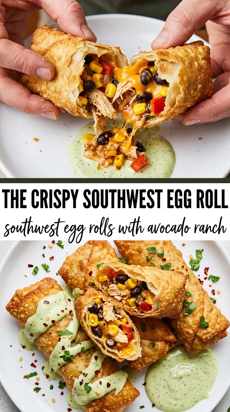 Southwest egg rolls crispy cheesy Tex-Mex